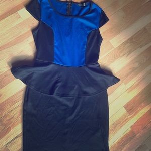 Peplum jersey dress